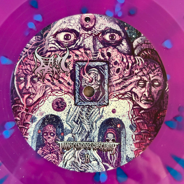 Image of Label Cover of LP - EX/EX - DEAD AND DRIPPING, Blackened Cerebral Rifts (Transcending Obscurity Records; TOR 169, UK, Europe & US 2023, Gatefold With Spot Varnish, Limited Edition, Numbered, Pink Merge With Blue Splatter), No. 58/100,   - 4046099S