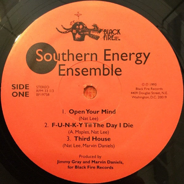 Image of Label Cover of LP - VG/VG - SOUTHERN ENERGY ENSEMBLE, Southern Energy (Black Fire; BF19758, US 1993), Edge and Ring Wear,  - 4046102S