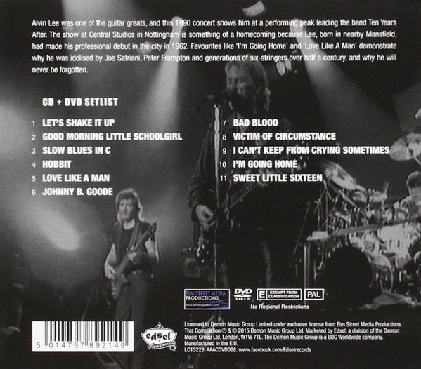 Image of Back Cover of 2xCD - VG+/VG+ - TEN YEARS AFTER, Access All Areas (Demon Music Group Ltd.; AAACDVD028, UK & Europe 2015 Reissue, Card Slipcase with Jewel Case inside, DVD), ,  - 4036038E