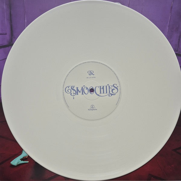 Image of Label Cover of LP - EX/VG+ - ASHNIKKO, Smoochies (Parlophone; 5021732740137, Europe 2025, Alternate Sleeve, Inner, White Vinyl), Still In Opened Shrinkwrap With Hype Sticker,  - 4016196C