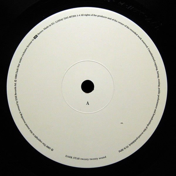 Image of Label Cover of LP - VG+/VG - DARK STAR, Twenty Twenty Sound (Harvest; 7243 4 97201 1, Europe 1999, Inner, Members Of Levitation), Strong VG, Light mottled marks only, Clean, robust sleeve, Promo sticker on rear ,  - 4016129C