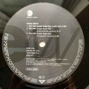 Image of Label Cover of 12" - VG/VG+ - MISSY MISDEMEANOR ELLIOTT, The Rain (Supa Dupa Fly) (EastWest Records America; 7559-63916-0, Europe 1997), Light creasing around edges of sleeve with ringwear and writing.,  - 4046124S