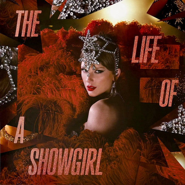 Image of Front Cover of LP - EX/EX - TAYLOR SWIFT, The Life Of A Showgirl (Republic Records; 00602478225314, USA & Europe 2025, Inner, Limited Edition, Clear With Red And Orange Splatter [Red Lipstick & Lace Transparent], The Tiny Bubbles In Champagne Edition), ,  - 4046105S