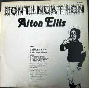 Image of Back Cover of LP - VG+/EX - ALTON ELLIS, Continuation (All Tone; AT005LP, UK 1985), Lightest wear to sleeve.,  - 4046128S