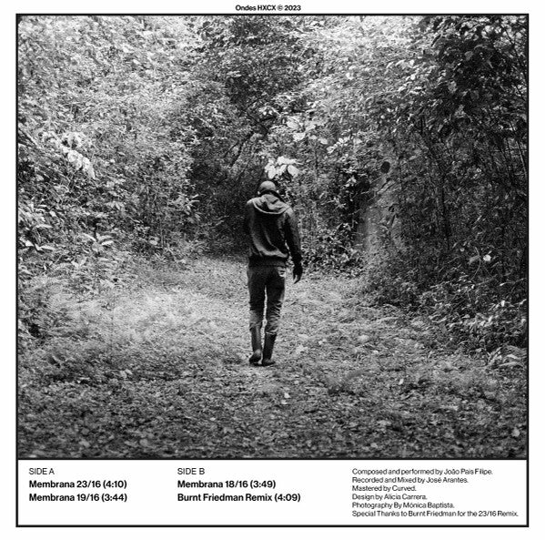 Image of Back Cover of 12" - VG+/VG - JO O PAIS FILIPE, Membrana (Ondes HXCX; OND04, UK 2024), Superficial mark on B side only, plays VG+,  - 4046143S