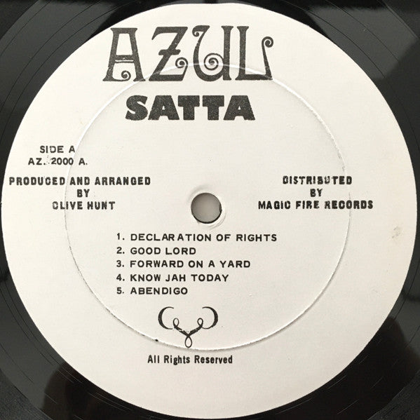 Image of Label Cover of LP - VG+/VG+ - THE ABYSSINIANS, Satta (Azul; AZ. 2000, US 1990s Reissue, Pasteback Sleeve), Sleeve in shrink. light corner bump.,  - 4026156E