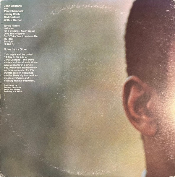 Image of Back Cover of 2xLP - VG/VG - JOHN COLTRANE, The Stardust Session (Prestige; P-24056, US 1975, Gatefold, Misprint), Solid VG across the board., Side A label is misprinted as Miles Davis - Dig (Prestige, P-24054). - 4016338C