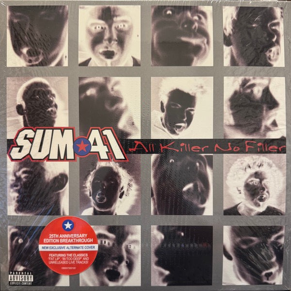 Image of Front Cover of 2xLP - NEW/NEW - SUM 41, All Killer No Filler (Island Records; 00199957392181, Europe 2026 Reissue, Alternate Sleeve, Insert, 25th Anniversary Edition Silver Vinyl), ,  - 4016320C