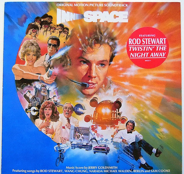 Image of Front Cover of LP - VG/VG - VARIOUS, Innerspace (Original Motion Picture Soundtrack) (Geffen Records; GEF 460223 1, UK 1987, Hype Stickered Sleeve), Edge wear, top seam split.,  - 4016241C