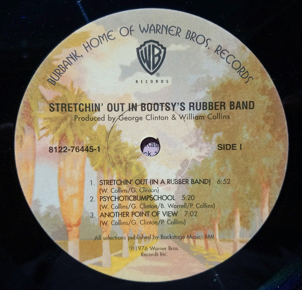Image of Label Cover of LP - VG+/VG - BOOTSY'S RUBBER BAND, Stretchin' Out In Bootsy's Rubber Band (Warner Bros. Records; 8122-76445-1, UK ), Light marks only,  - 4046150S