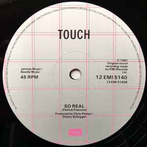 Image of Label Cover of 12" - VG+/VG+ - TOUCH, It's Up To You (EMI; 12 EMI 5140, UK 1981, Company Sleeve), Lightest of marks. ringwear on sleeve.,  - 4026107E