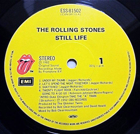 Image of Label Cover of LP - VG+/VG - THE ROLLING STONES, Still Life (American Concert 1981) (Rolling Stones Records ; ESS-81502, Japan 1982, Gatefold, No Insert, With Obi), Strong VG,  - 4026218E