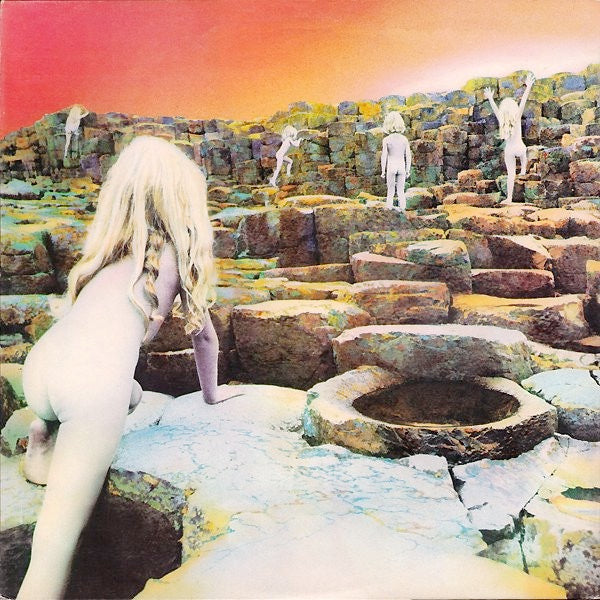 Image of Back Cover of LP - VG+/VG+ - LED ZEPPELIN, Houses of the Holy (Atlantic Orange & Green - NO W Logo On Label Rim; K50014, UK 1973, Gatefold, NO Inner, RL STERLING Matrix), ,  - 4026188E