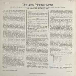 Image of Back Cover of LP - EX/EX - LEROY VINNEGAR SEXTET, Leroy Walks! (Original Jazz Classics; OJC-160, US 1984 Reissue), Light hairlines. Sleeve in shrinkwrap (opened).,  - 4026114E