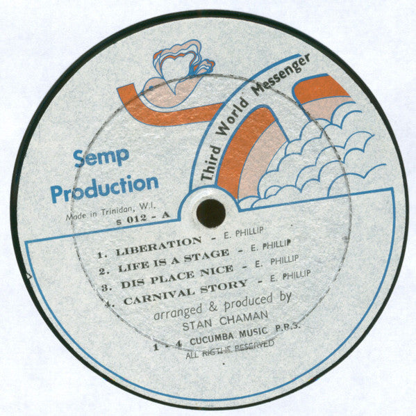 Image of Label Cover of LP - G+/VG - VALENTINO, Third World Messenger (Semp Production; S 012, Trinidad & Tobago 1976), Conservative grading, light marks only, plays fine. WOL. SWOC.,  - 4026240E