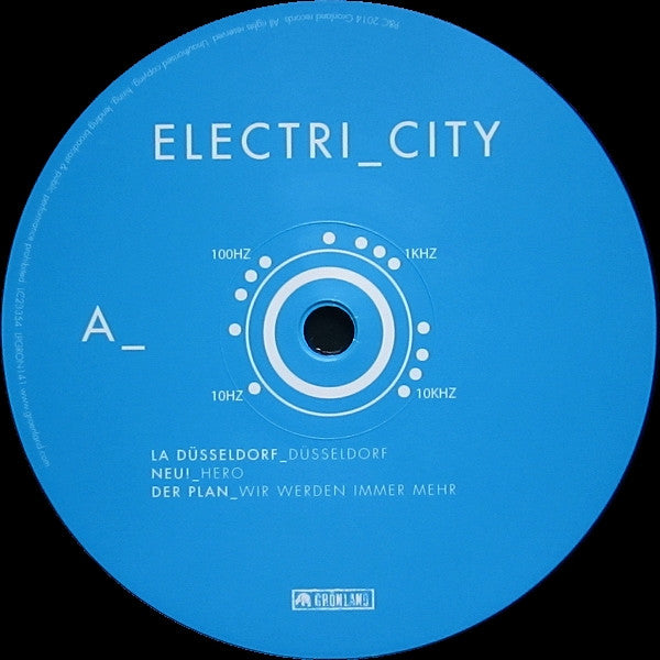 Image of Label Cover of LP - EX/VG+ - VARIOUS ARTISTS, Electri_city - Elektronische Musik Aus Dusseldorf (Gronland Records; LPGRON141, UK 2014, Inner), Still In Opened Shrinkwrap,  - 4026207E