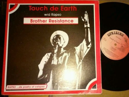 Image of Front Cover of LP - VG+/VG+ - BROTHER RESISTANCE, Touch De Earth Wid Rapso (Riddum Distribution Network; RDN 025, Trinidad & Tobago 1991, Picture Sleeve), Shiny clean disc. Stamp on label. Lovely sleeve, SWOC.,  - 4026241E