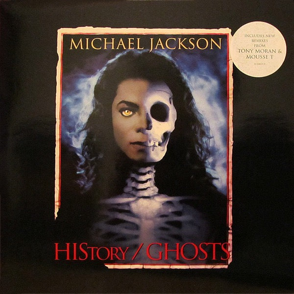 Image of Front Cover of 12" - VG/VG+ - MICHAEL JACKSON, HIStory / Ghosts (Epic; 664615 8, Europe 1997, Picture Sleeve), Hype stickered sleeve. Just a couple of small creases. Disc has only the lightest of marks.,  - 4016374C