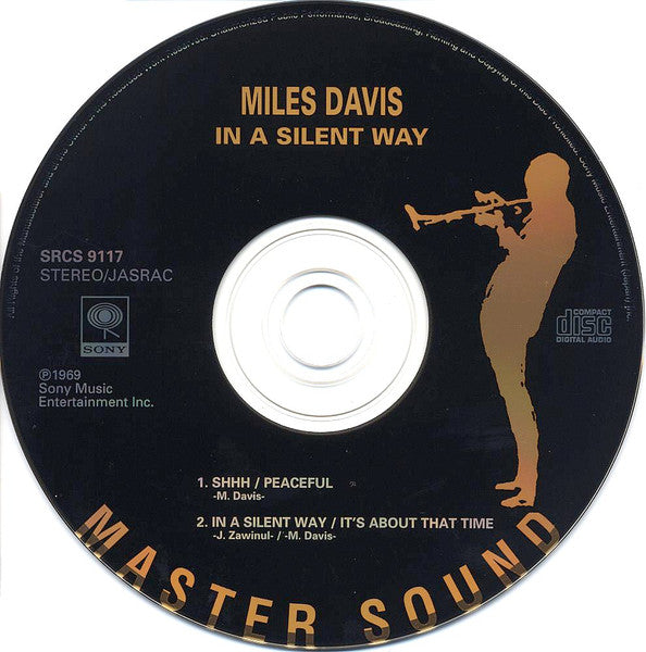 Image of Label Cover of CD - VG+/VG+ - MILES DAVIS, In A Silent Way (Sony; SRCS 9117, Japan 1996, Card Sleeve), , Comes in Paper Sleeve vinyl replica style with japanese insert and red obi. - 4056236S