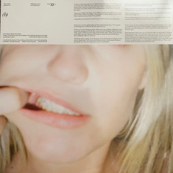 Image of Back Cover of LP - EX/EX - ANNE MARIE, Unhealthy (Atlantic; 5054197534140, Worldwide 2023, Inner, Pink Vinyl), ,  - 4046194S