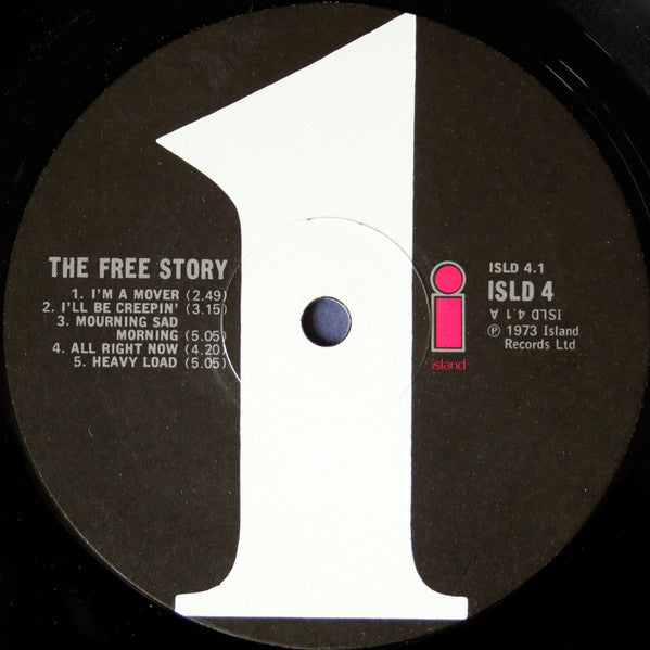 Image of Label Cover of 2xLP - VG/VG - FREE, The Free Story (Island Records; ISLD 4, UK 1974 Reissue, Gatefold With Booklet Attached, Stickered Sleeve With Corrected Cat No., No Inners, AREACEM Logo In Runouts, Numbered Limited Edition), No. 43433, Strong VG, Light wispy marks, Good gloss, Light sleeve wear.,  - 4016385C