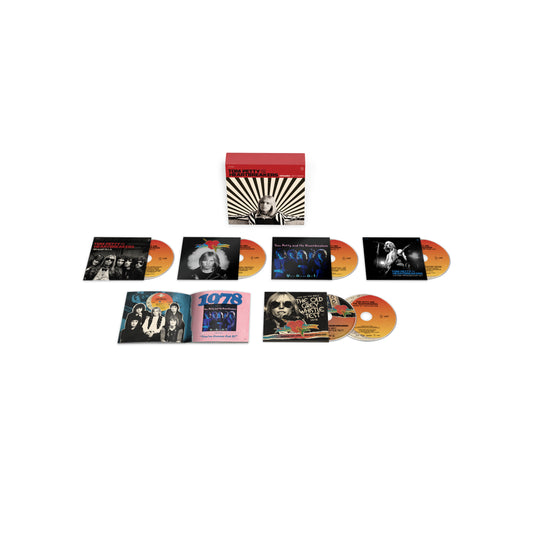 Image of Front Cover of 6xCD + DVD + Blu-ray - NEW/NEW - TOM PETTY AND THE HEARTBREAKERS, Origins 1971-1978 (UMR; 7691512, UK 2026, Box Set, Mini Jackets, 46-Page Fanzine, 4CD with DVD and Blu-ray Audio ), , Origins 1971-1978 chronicles Tom Petty and the Heartbreakers' first eight years as recording artists across 51 tracks, including 27 unreleased, live, extended and previously unheard recordings. All tracks are newly mixed from the original multitracks by Ryan Ulyate. - 9417257C