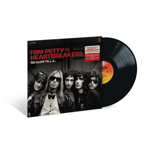 Image of Front Cover of LP - NEW/NEW - TOM PETTY AND THE HEARTBREAKERS, No Sleep Til L.A. (UMR; 7649742, UK 2026, 180g Black Vinyl), , No Sleep Til L.A. collects 12 unheard and rare recordings from Tom Petty and the Heartbreakers' formative years, including seven previously unreleased tracks and five rarities. All tracks are newly mixed from the original multitracks by Ryan Ulyate. - 9417259C