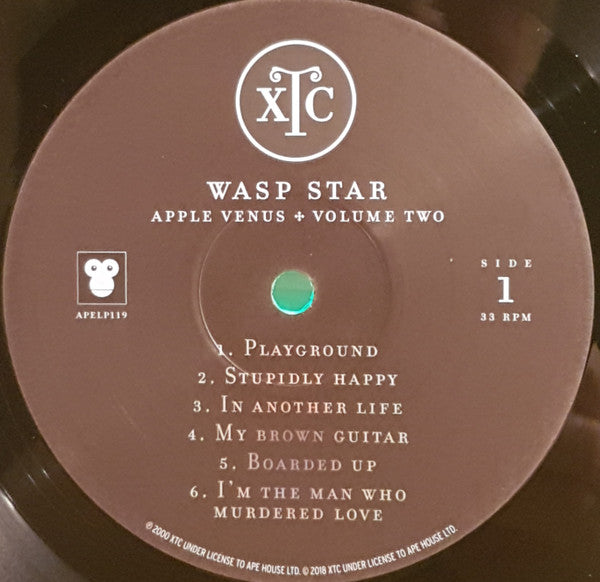 Image of Label Cover of LP - VG+/VG+ - XTC, Wasp Star (Apple Venus Volume 2) (Ape House; APELP119, UK 2018 Reissue, Inner & Insert, 200 Gram Vinyl), Still in shrinkwrap.,  - 4016356C