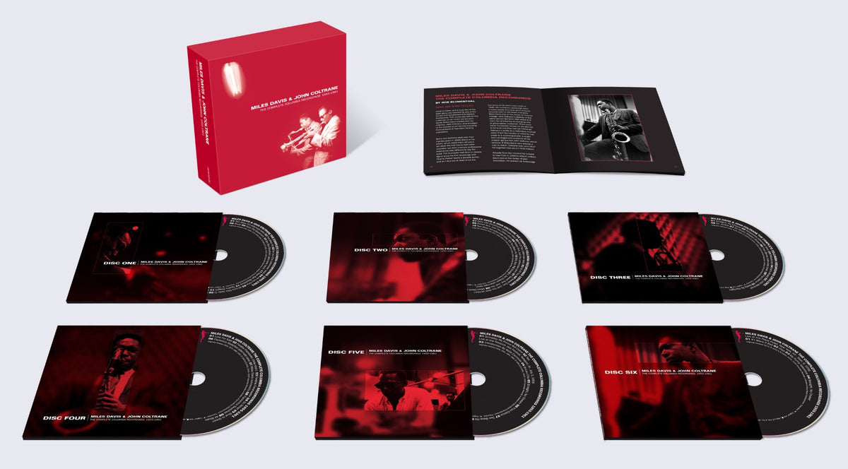 Image of Front Cover of 6xCD - NEW/NEW - MILES DAVIS, The Complete Miles Davis & John Coltrane (Masterworks; 19958456352, UK 2026, Box Set, Limited One-Off Pressing), , "Sony Masterworks is thrilled to announce three essential Miles Davis & John Coltrane releases arriving on 6th November 2026, celebrating the extraordinary partnership between two of jazz’s most influential artists. - 9417309C