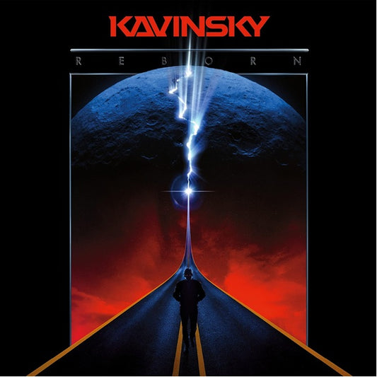Image of Front Cover of 2xLP - NEW/NEW - KAVINSKY, Reborn (Repress) (Record Makers; REC190, UK 2026, Black Vinyl), , Nine years after "Outrun", in the late Philippe Zdar's Motorbass studio in Paris, Kavinsky has worked on his own rebirth. "Reborn" will therefore be the story and the title of his second LP. Infused with his trademark theatrical synth pop landscapes and just as visually evocative as "Outrun", "Reborn" is sonically larger. Its melodies get enough space to breathe their life into you, its 808s 
