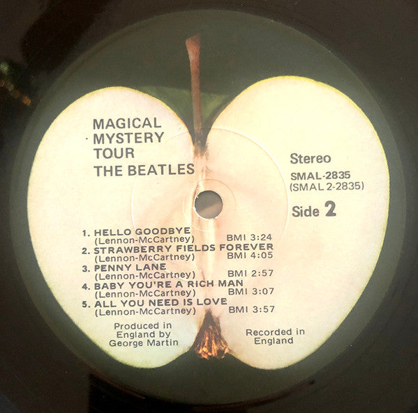 Image of Label Cover of LP - G+/G - THE BEATLES, Magical Mystery Tour (Apple Records; SMAL-2835, US 1971, Gatefold, Booklet), ,  - 4026338E
