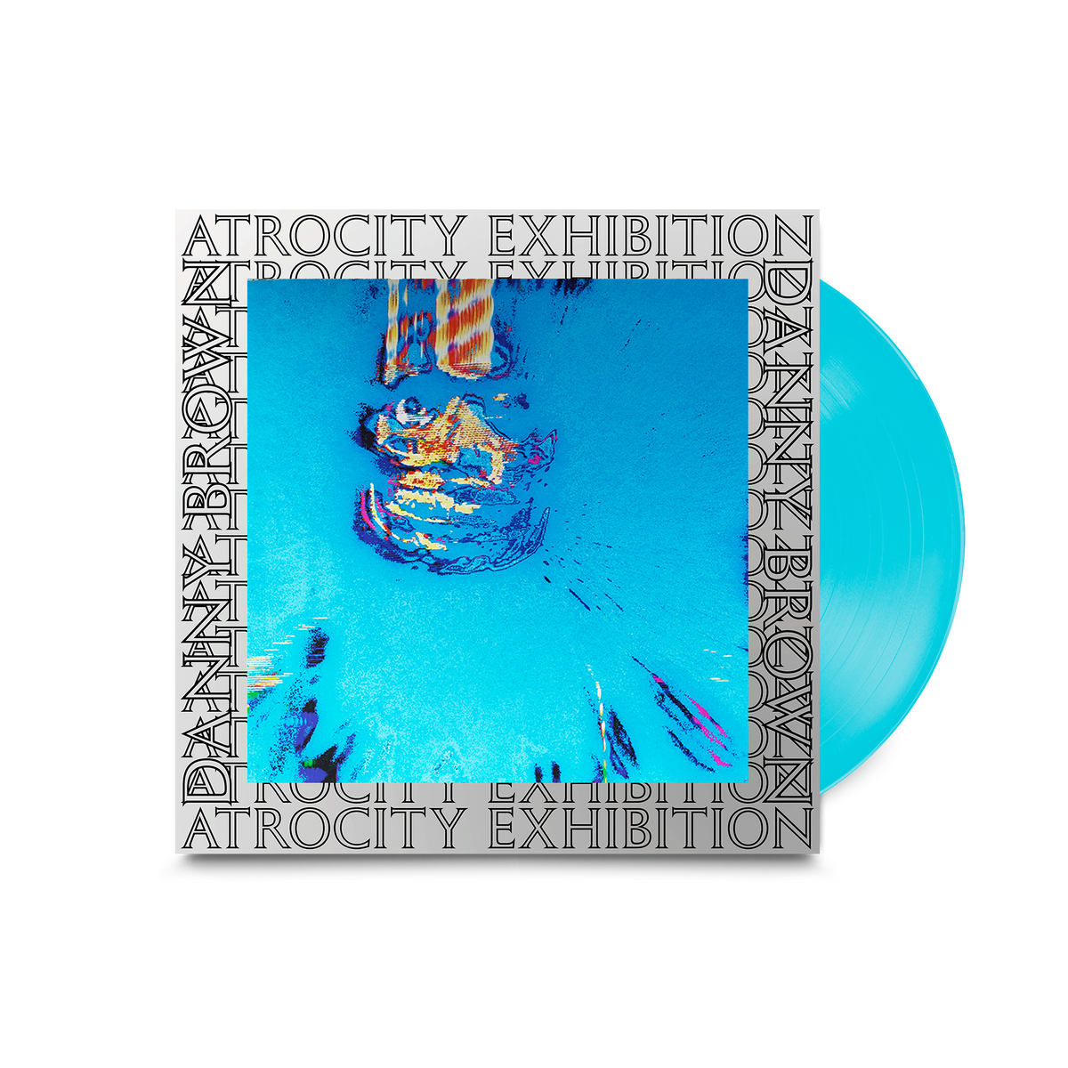 Image of Front Cover of LP - NEW/NEW - DANNY BROWN, Atrocity Exhibition (10 Year Anniversary Edition) (Warp Records; WARPLP276RB, UK 2026 Reissue, Mirriboard Outer Sleeve, 8 Page Booklet, Pinted Inner Sleeves, Transparent Blue Vinyl), , 10th anniversary edition of Danny Brown's 2016 album Atrocity Exhibition. The album features Kendrick Lamar, Earl Sweatshirt, Ab-Soul, Kelela and B-Real, with production from Paul White, Alchemist, Black Milk, Playa Haze, Evian Christ and Petite Noir. One-time anniversary pr
