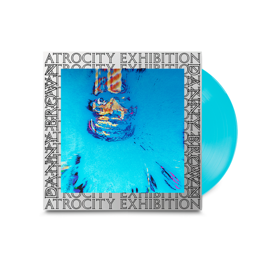 Image of Front Cover of LP - NEW/NEW - DANNY BROWN, Atrocity Exhibition (10 Year Anniversary Edition) (Warp Records; WARPLP276RB, UK 2026 Reissue, Mirriboard Outer Sleeve, 8 Page Booklet, Pinted Inner Sleeves, Transparent Blue Vinyl), , 10th anniversary edition of Danny Brown's 2016 album Atrocity Exhibition. The album features Kendrick Lamar, Earl Sweatshirt, Ab-Soul, Kelela and B-Real, with production from Paul White, Alchemist, Black Milk, Playa Haze, Evian Christ and Petite Noir. One-time anniversary pr