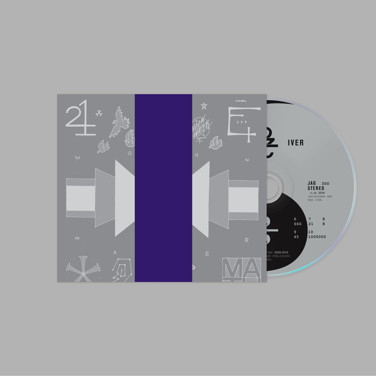 Image of Front Cover of CD - NEW/NEW - BON IVER, 22, A Million (10th Anniversary Edition) (Jagjaguwar; JAG300CD-V1, UK 2026 Reissue, 12 Page Booklet), , 10th anniversary edition of Bon Iver’s third studio album, 22, A Million. Originally released in 2016, the album marked a major shift towards fractured electronics, pitch-shifted vocals and dense layers of sound. This anniversary edition includes new alternative artwork and an additional 12-page booklet documenting the album’s creative process. The CD comes