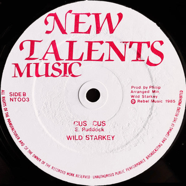Image of Front Cover of 12" - /G+ - ANNETTE / WILD STARKEY, Love Affair / Cus Cus (New Talents; NT003, UK 1985), Marks on either side of record, plays above grade. WOL and small peel on centre.,  - 4046237S