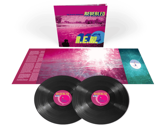 Image of Front Cover of 2xLP - NEW/NEW - R.E.M., The Black Sessions Revealed (CONCORD; 7281577, UK 2026 Reissue), , Celebrating the 25th anniversary of R.E.M.’s Reveal, The Black Sessions Revealed captures the band live in Paris on 7 May 2001 in a performance recorded for Radio France. The 2LP gatefold set features 17 songs, pairing Reveal tracks including ‘Imitation Of Life’ with favourites such as ‘Losing My Religion’ and ‘Man On The Moon’. - 9417391C
