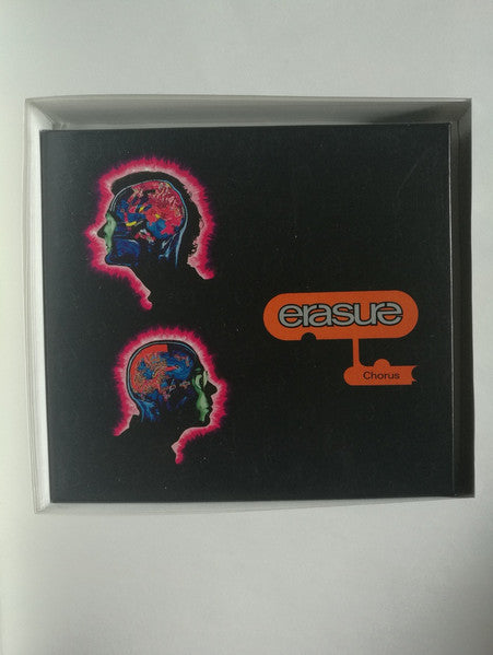 Image of Back Cover of 2xCD - VG/VG+ - ERASURE, Chorus (Mute; STUMM 95E, UK 1991, Book Sleeve, Promo Book, CD and Cassette. PR page. Bestseller wrap around strip), a bit of discolourisation if you look at the closed book at the top of pages,  - 4036203E