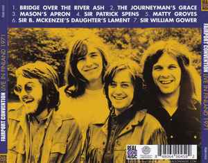Image of Back Cover of CD - VG+/EX - FAIRPORT CONVENTION, Live In Finland 1971 (Real Gone Music; RGM-0459, US 2016, Jewel Case, Booklet), ,  - 4016279C