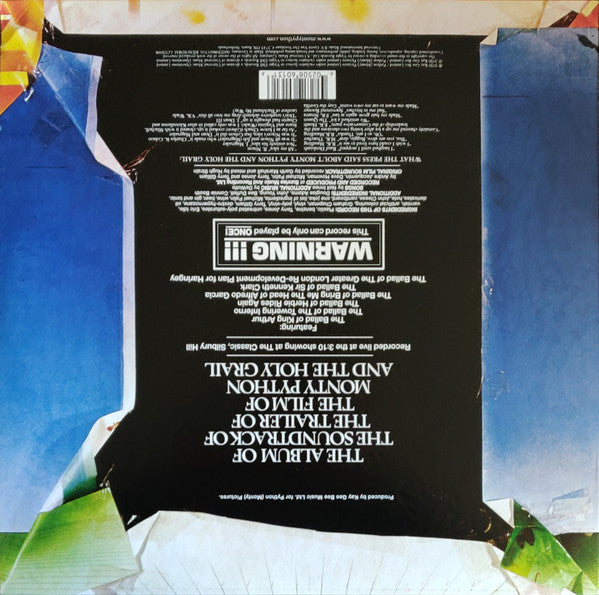 Image of Back Cover of LP - EX/EX - MONTY PYTHON, The Album Of The Soundtrack Of The Trailer Of The Film Of Monty Python And The Holy Grail (Executive Version) (Virgin EMI Records; 0602508601316, Europe 2020 Reissue, Die Cut Sleeve, Insert, Picture Disc), ,  - 4016435C