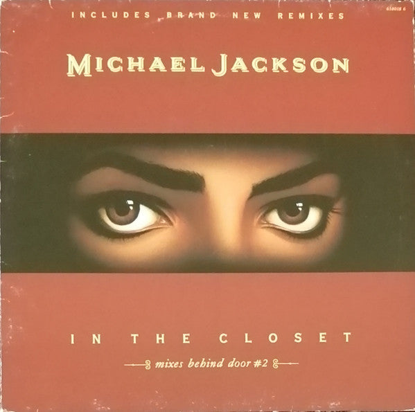 Image of Front Cover of 12" - VG/VG - MICHAEL JACKSON, In The Closet (Mixes Behind Door #2) (Epic; 658018 6, UK 1992, Picture Sleeve), Creased corner on sleeve; light liquid staining on front,  - 4016492C