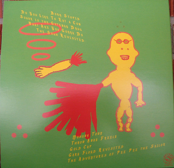 Image of Back Cover of LP - EX/EX - PAUL LEARY,  Born Stupid (Shimmy Disc; Shimmy-2005, US 2021, Inner, Butthole Surfers, Limited to 1000 Copies, Yellow Vinly), Still in hype stickered shrinkwrap.,  - 4026358E