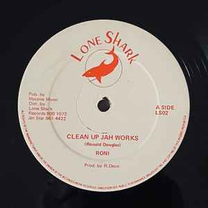Image of Front Cover of LP - /VG - RONI , Clean Up Jah Works (Lone Shark; LS 02, UK & Europe ), light hairlines only,  - 4046179S