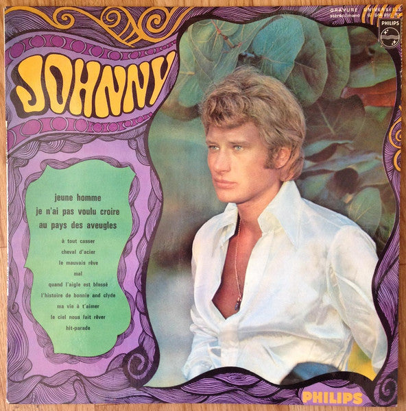 Image of Front Cover of LP - VG/VG - JOHNNY , Jeune Homme (Philips; 844.855 BY, France 1968, Laminated Flipback Sleeve), Hairlines. Foxing and small sticker on back of sleeve.,  - 4026376E