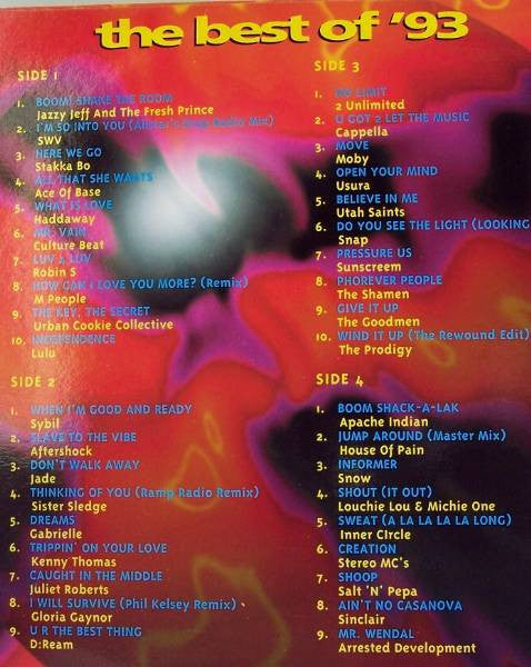 Image of Back Cover of 2xLP - VG+/VG+ - VARIOUS, Now Dance - The Best Of '93 (EMI; 7243 8 27901 1 2, UK 1993), ,  - 4016480C