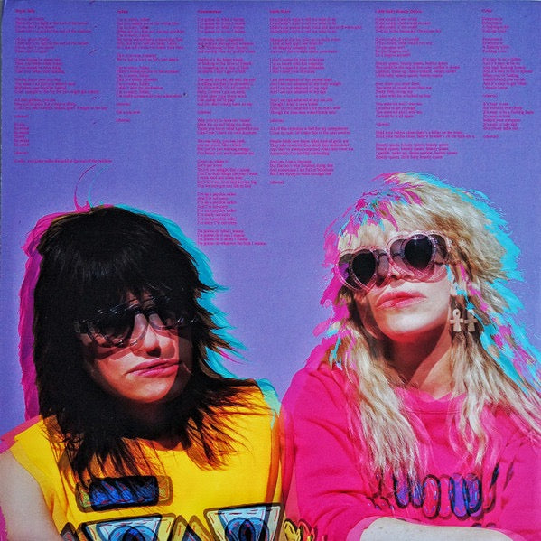 Image of Back Cover of LP - VG+/VG+ - DEAP VALLY, Femejism (Cooking Vinyl; COOKLP643M, UK 2016, Gatefold, Inner, Pink Vinyl), ,  - 4016516C