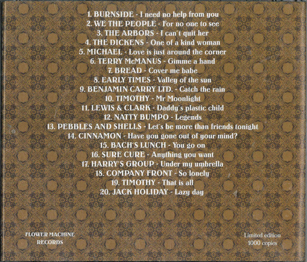 Image of Back Cover of CD - VG+/VG+ - VARIOUS, Fading Yellow Volume 13 Lazy Days (US '60s Popsike & Other Delights) (Flower Machine Records; FMRCD1013, Sweden 2011), ,  - 4056301S