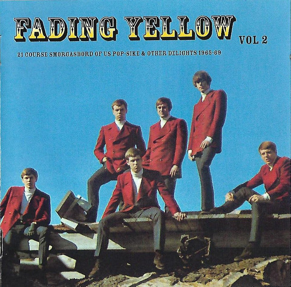 Image of Front Cover of CD - VG+/VG+ - VARIOUS, Fading Yellow Vol 2 (21 Course Smorgasbord Of US Pop-Sike & Other Delights 1965-69) (Flower Machine Records; FMRCD 1002, Sweden 2012), ,  - 4056302S