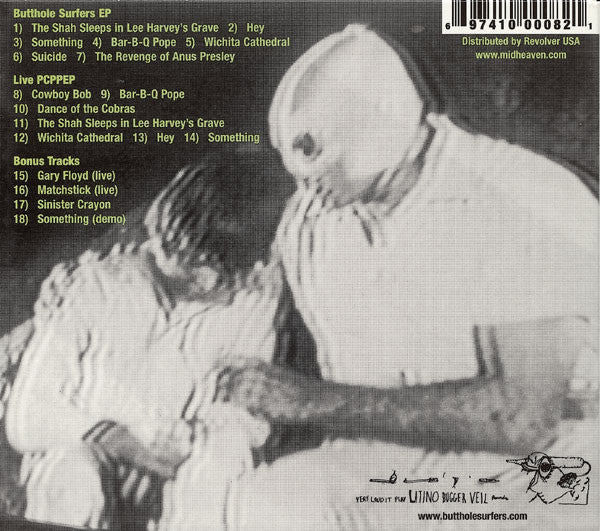 Image of Back Cover of CD - VG+/VG+ - BUTTHOLE SURFERS, Butthole Surfers + PCPPEP (Latino Bugger Veil; LBV08, US 2002, Digipak), ,  - 4036212E