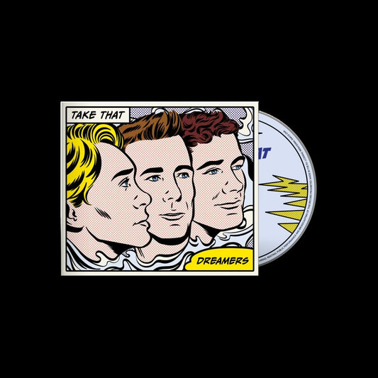 Image of Front Cover of CD - NEW/NEW - TAKE THAT, Dreamers (EMI; EMICD2149, UK 2026, Digisleeve, 12 Page Lyric Booklet), , Take That's 2026 album Dreamers, featuring 'Wonderkids', 'You're A Superstar', 'Dreamers' and 'Feel My Love' with Michael Patrick Kelly. - 9417535C