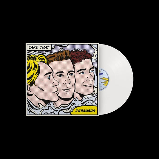 Image of Front Cover of LP - NEW/NEW - TAKE THAT, Dreamers (EMI; EMIVX2149, UK 2026, Gatefold, Indie Exclusive White Vinyl), , Take That's 2026 album Dreamers, featuring 'Wonderkids', 'You're A Superstar', 'Dreamers' and 'Feel My Love' with Michael Patrick Kelly. - 9417543C